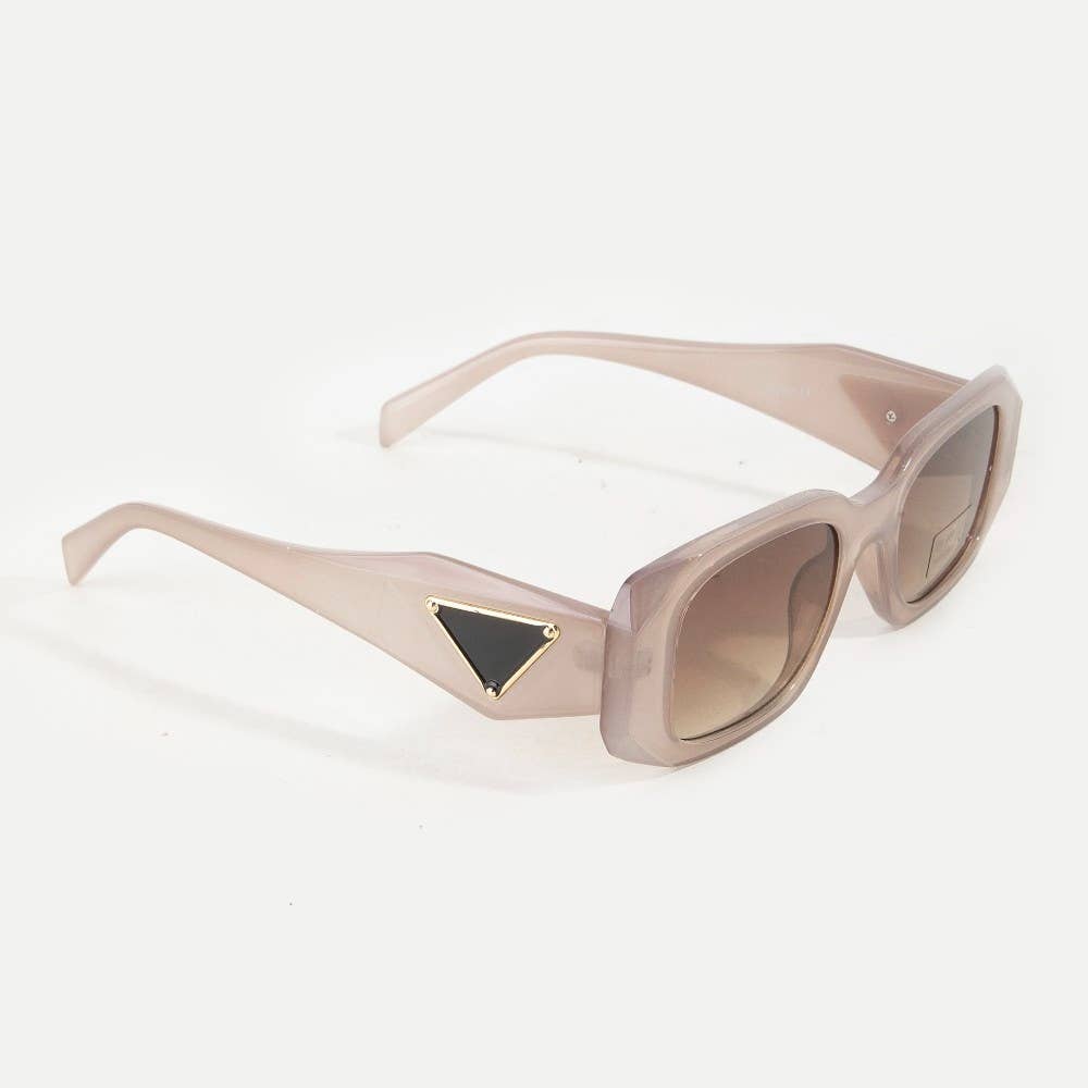 Rectangle Thick Frame Sunglasses