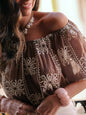 Loose Embroidered Top