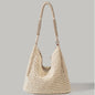 Straw Woven Travel Handbag