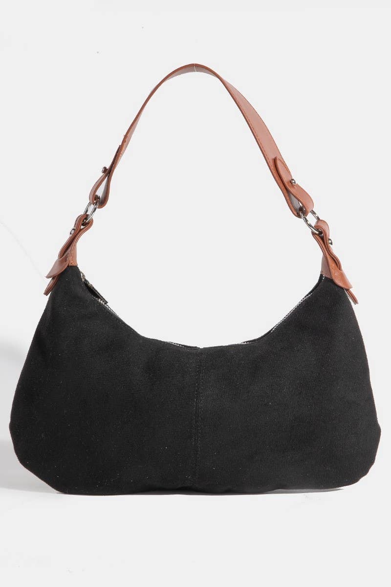 Middle Stitch Zipper Hand Bag