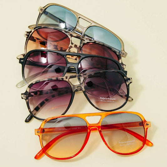 Gradient Aviator Sunglasses