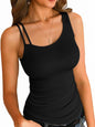Asymmetrical Neck Cami Tank Top