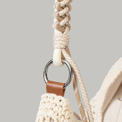 Straw Woven Travel Handbag