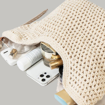 Straw Woven Travel Handbag