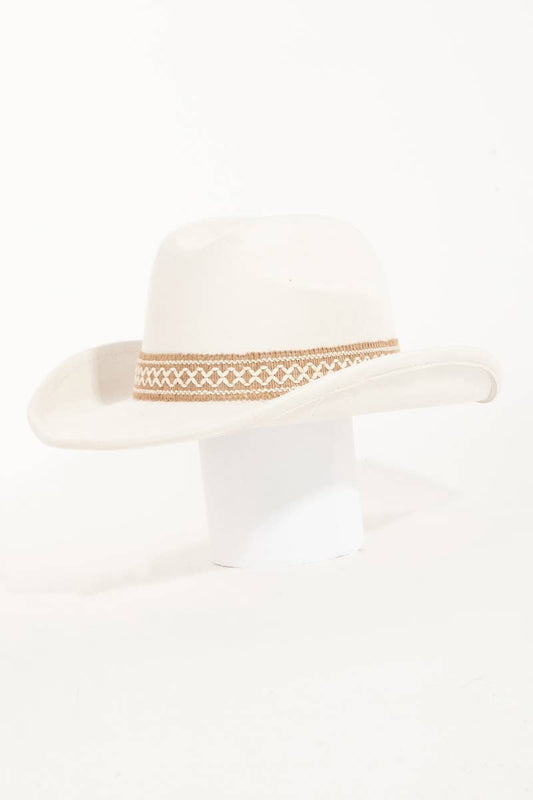 Ornate Band Western Cowboy Hat