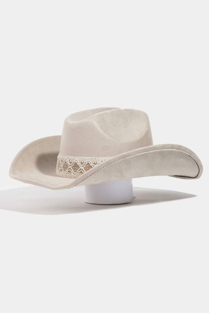 Intricate Braided Strap Cowboy Hat