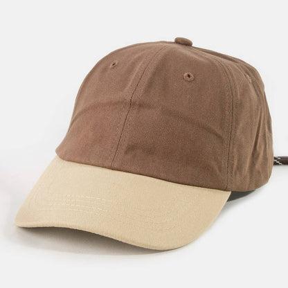 Two Tone Solid Baseball Cap