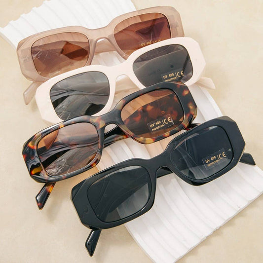 Rectangle Thick Frame Sunglasses